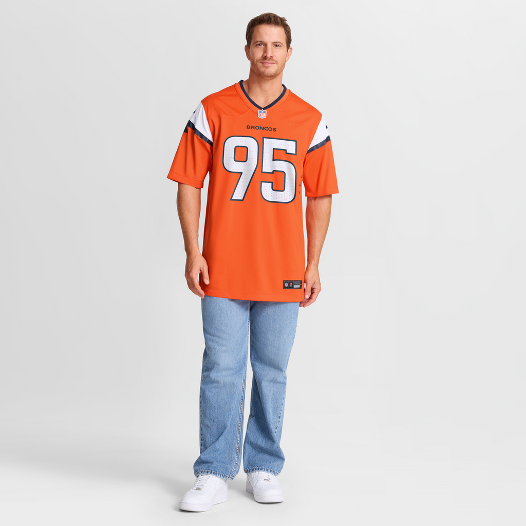 Sai'vion Jones Denver Broncos Team Game Jersey - Orange