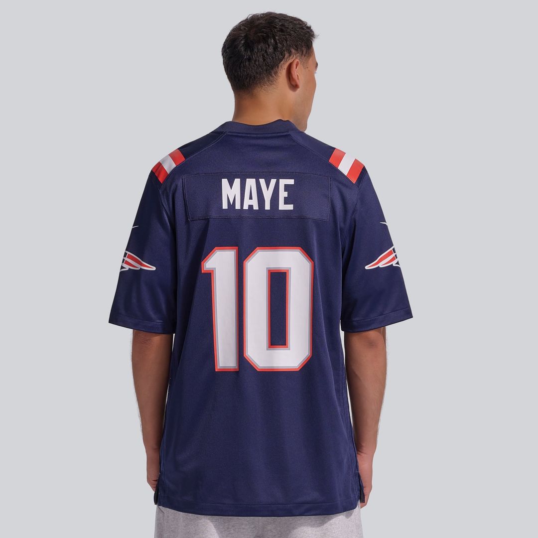 Drake Maye New England Patriots Player Game Jersey - White