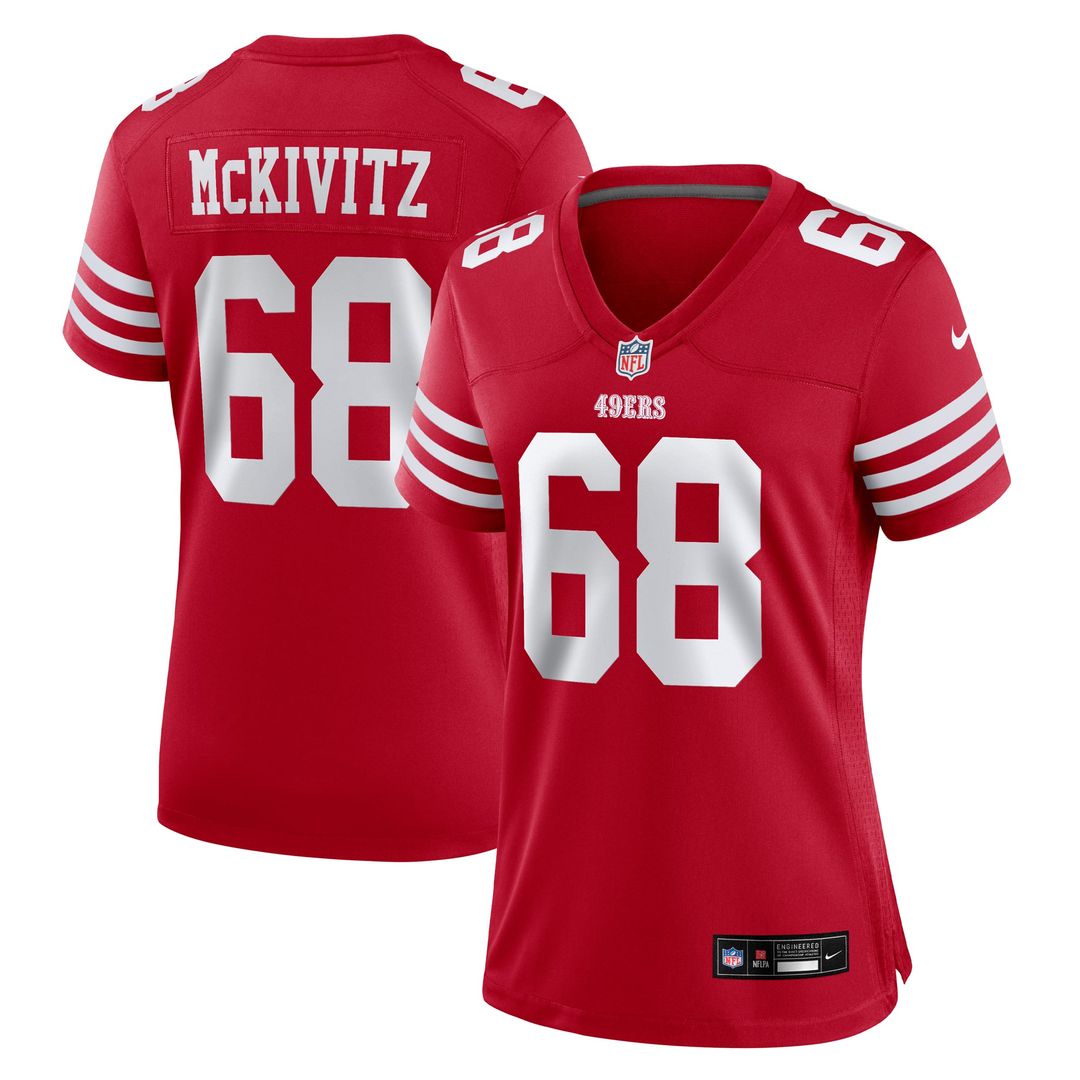 Colton McKivitz San Francisco 49ers Women's Team Game Jersey - Scarlet