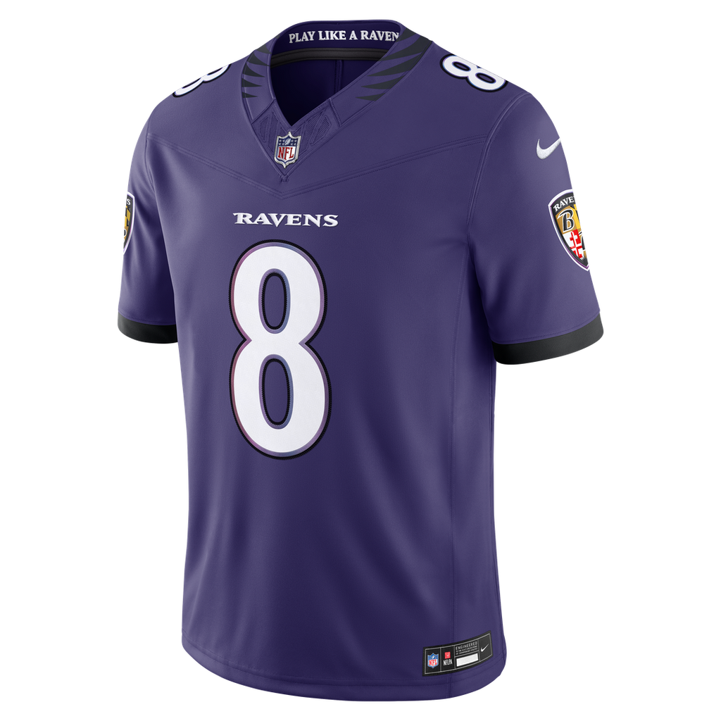 Lamar Jackson Baltimore Ravens Team Vapor F.U.S.E. Stitched Limited Jersey - Purple