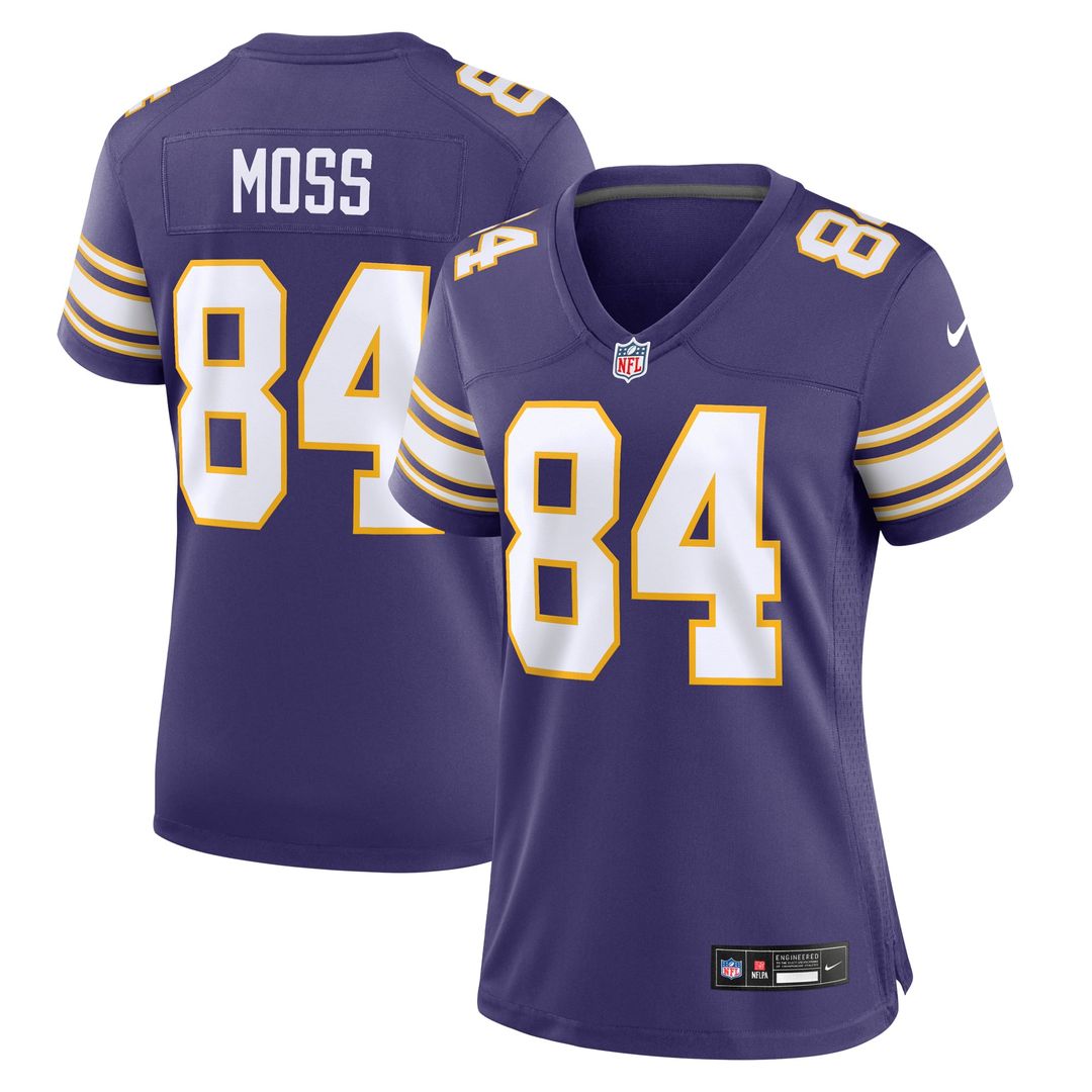 Randy Moss Minnesota Vikings Women's Classic Retired Player Game Jersey - Purple