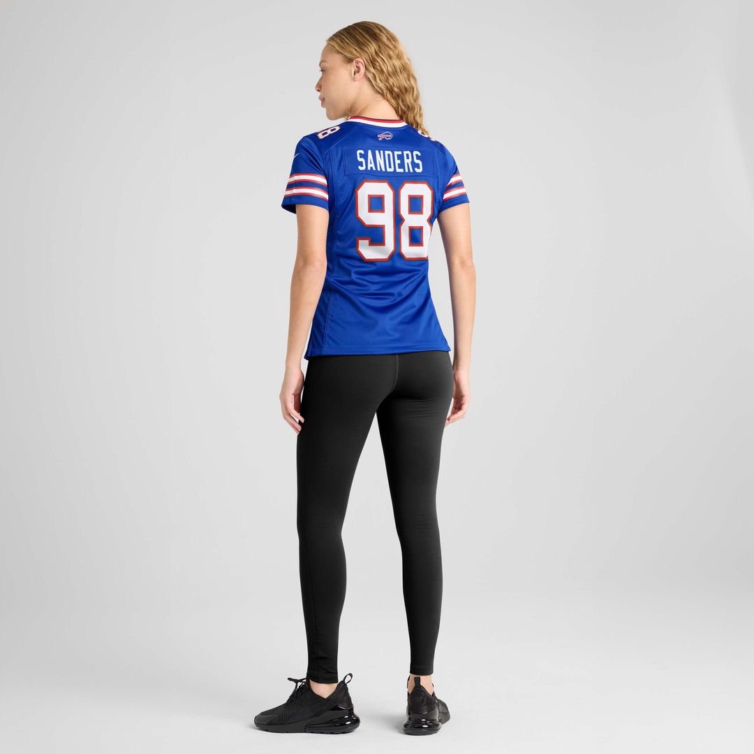 T.J. Sanders Buffalo Bills Women's Team Game Jersey - Royal