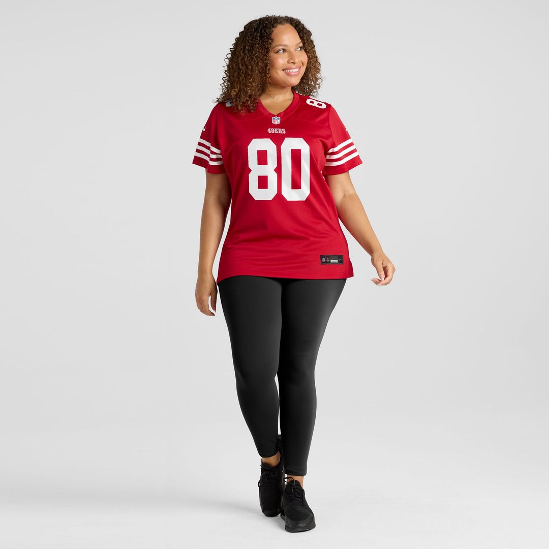 Jerry Rice San Francisco 49ers Women's Retired Player Game Jersey - Scarlet