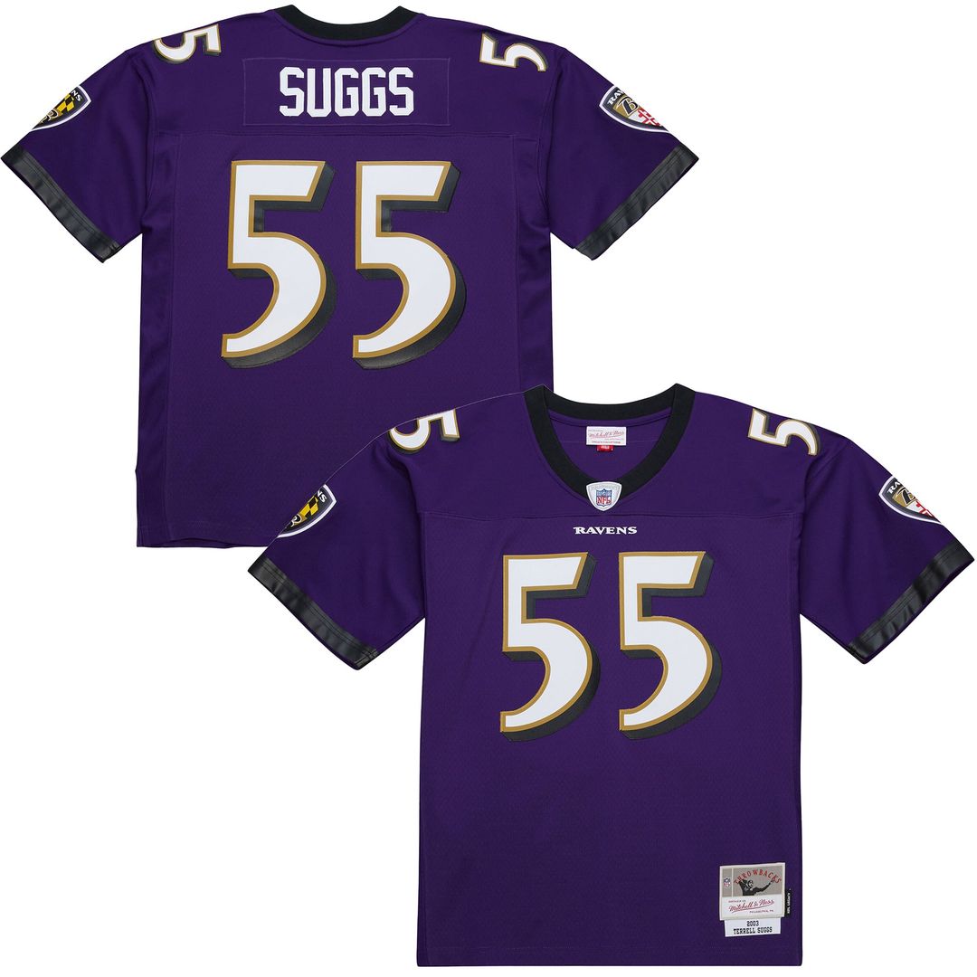 Terrell Suggs Baltimore Ravens 2003 Legacy Replica Player Jersey - White