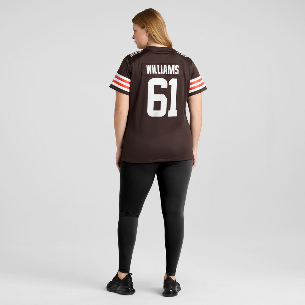 Chris Williams Cleveland Browns Women's Team Game Jersey - Brown