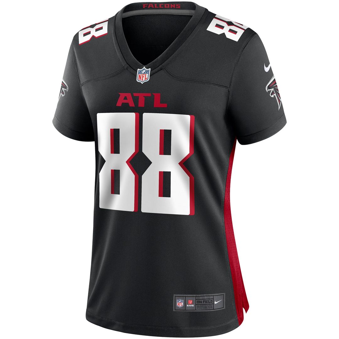 Tony Gonzalez Atlanta Falcons Women's Game Retired Player Jersey - Black