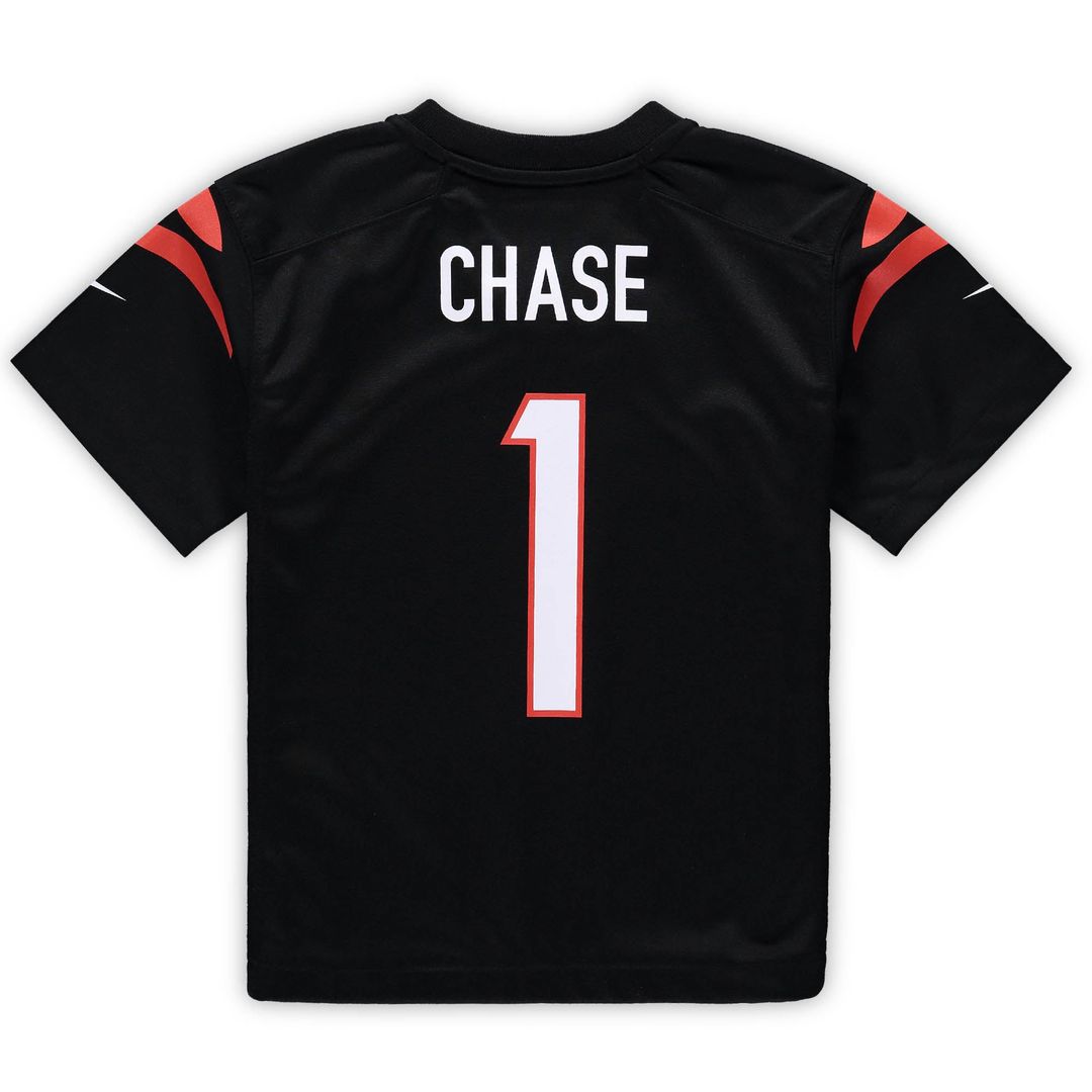 Ja'Marr Chase Cincinnati Bengals Preschool Game Jersey - Black