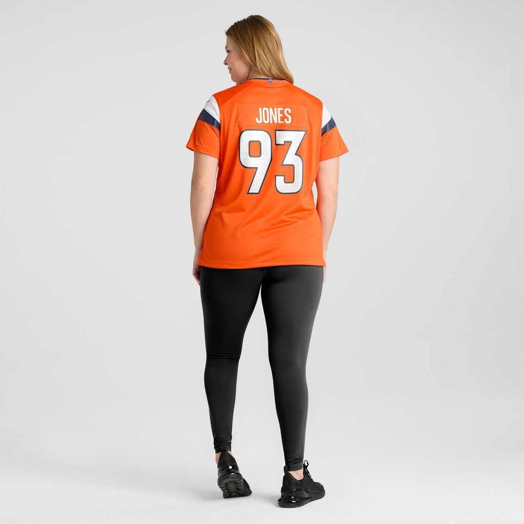 D.J. Jones Denver Broncos Women's Team Game Jersey - Orange