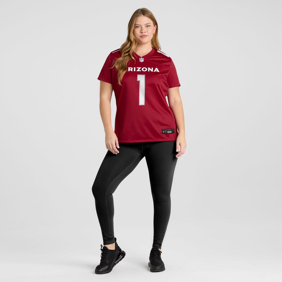 Number 1 Bride Arizona Cardinals Women's Game Jersey - Cardinal