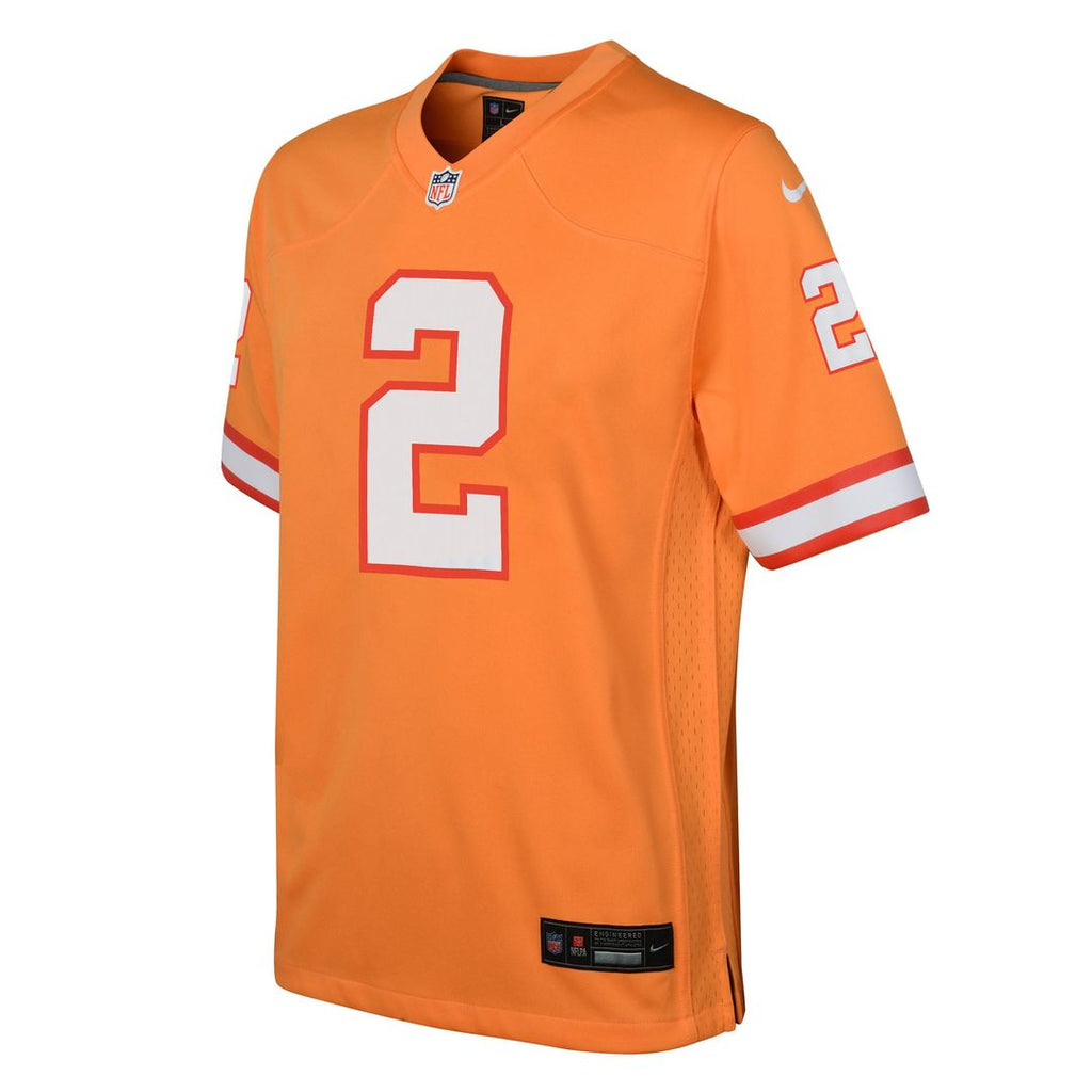 Emeka Egbuka Tampa Bay Buccaneers Youth Alternate Game Jersey - Pewter