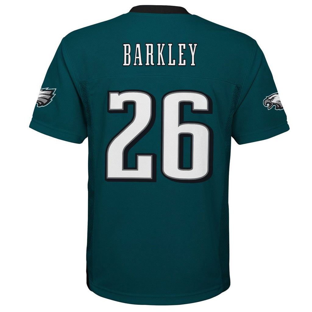 Saquon Barkley Philadelphia Eagles Outerstuff Youth Team Replica Jersey - Midnight Green