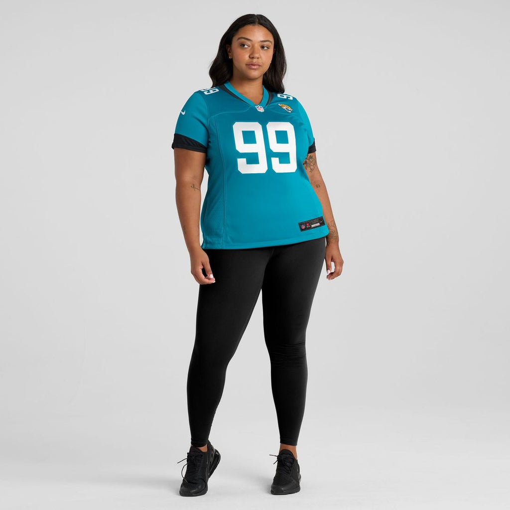 Austin Johnson Jacksonville Jaguars Women's Team Game Jersey - Teal