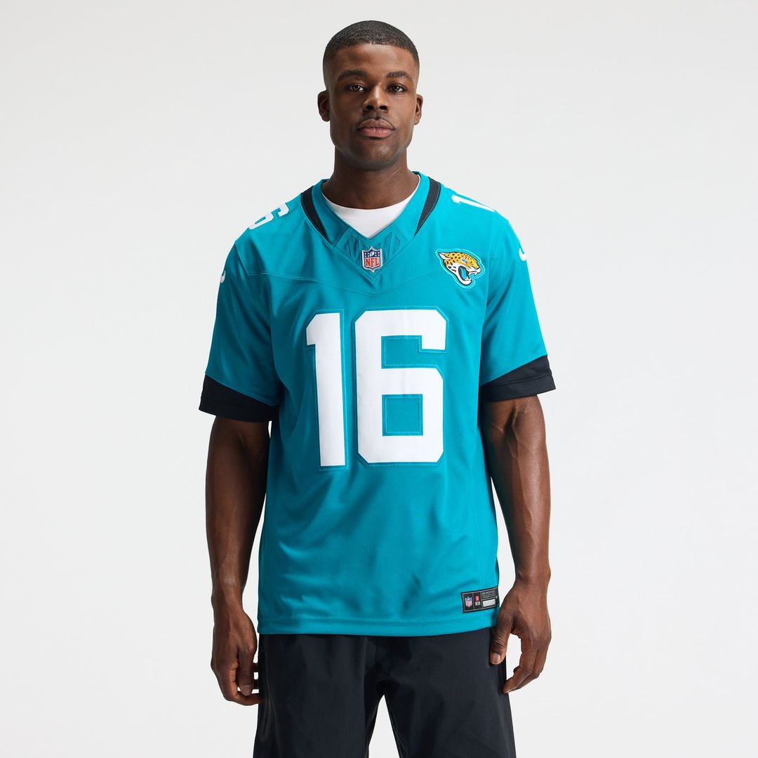 Trevor Lawrence Jacksonville Jaguars Team Vapor F.U.S.E. Stitched Limited Jersey - Teal