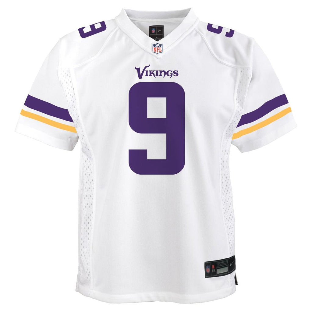 J.J. McCarthy Minnesota Vikings Youth Game Jersey - White
