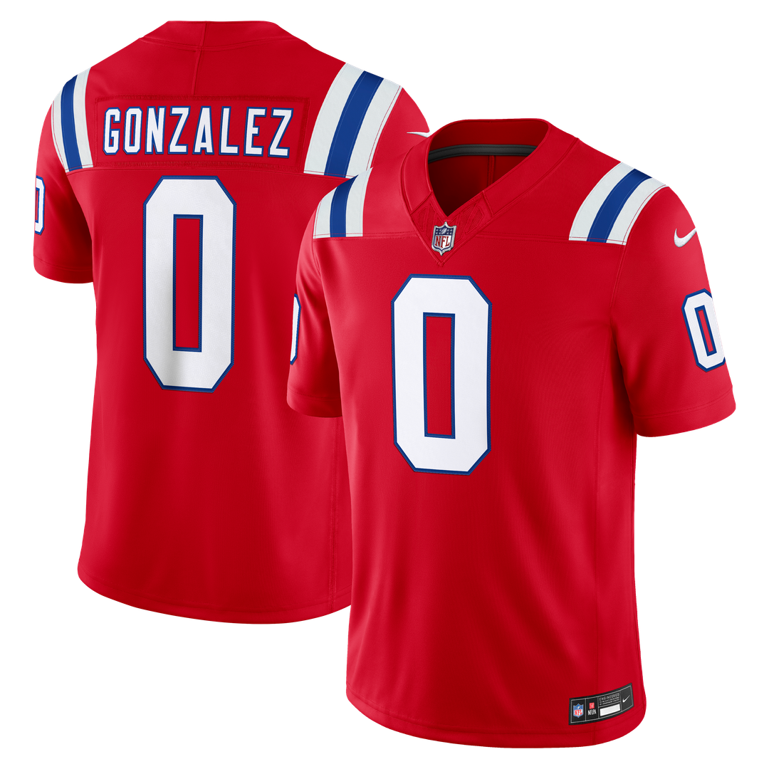 Christian Gonzalez New England Patriots Vapor F.U.S.E. Stitched Limited Jersey - White