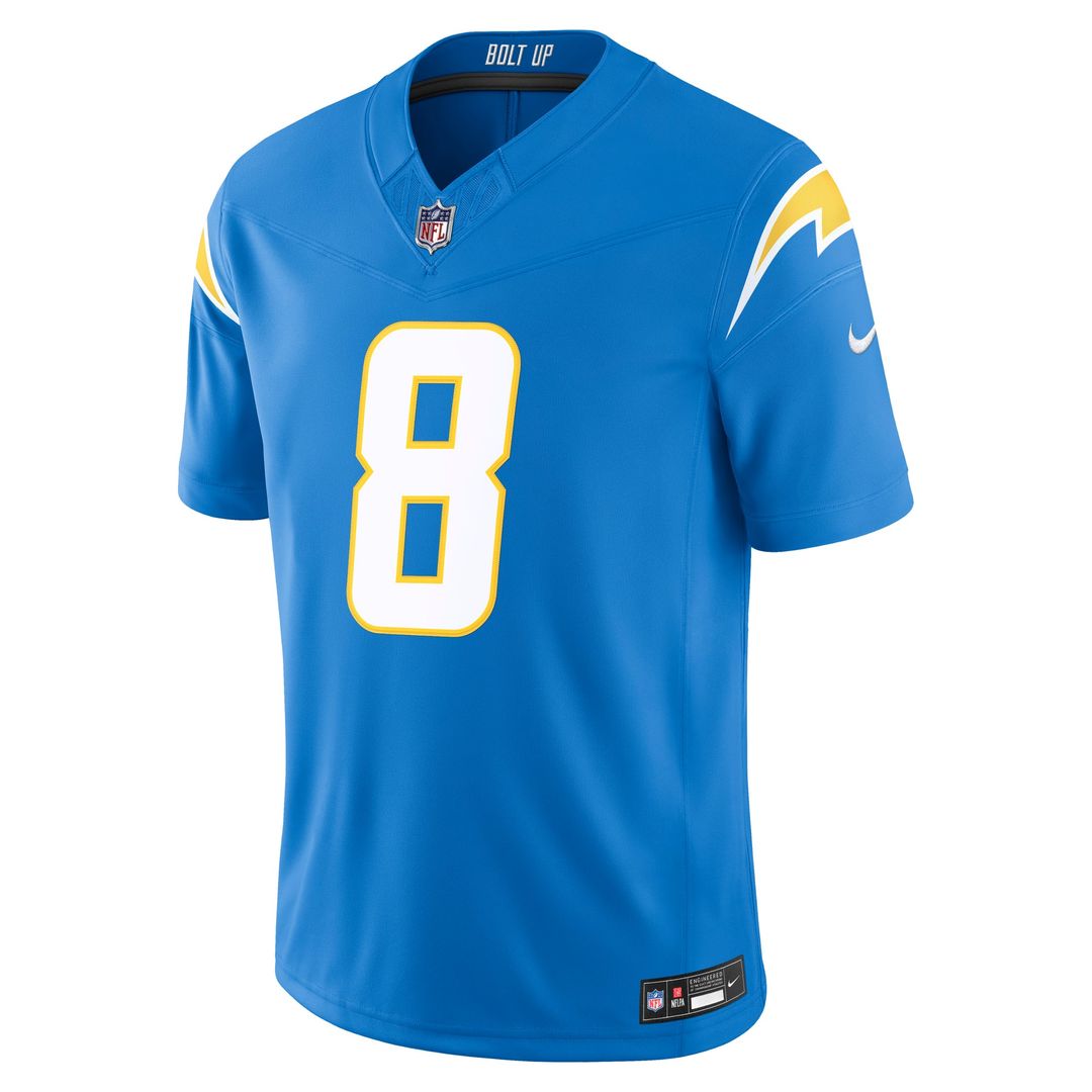 Omarion Hampton Los Angeles Chargers Team Vapor F.U.S.E. Stitched Limited Jersey - Powder Blue