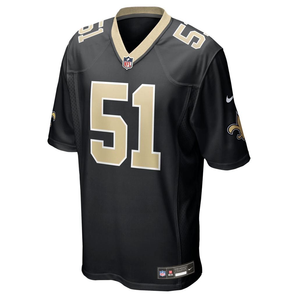 Jonathan Vilma New Orleans Saints Game Retired Player Jersey - Black