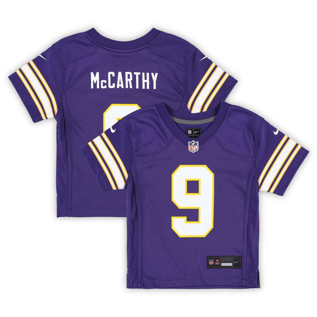J.J. McCarthy Minnesota Vikings Preschool Classic Player Game Jersey - Purple