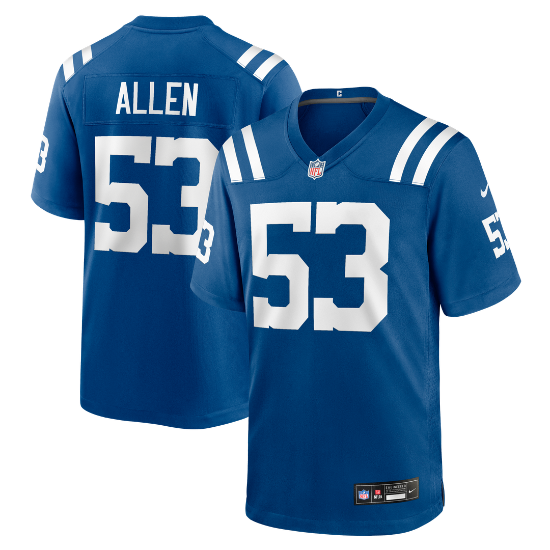 CJ Allen Indianapolis Colts Team Game Jersey - Royal