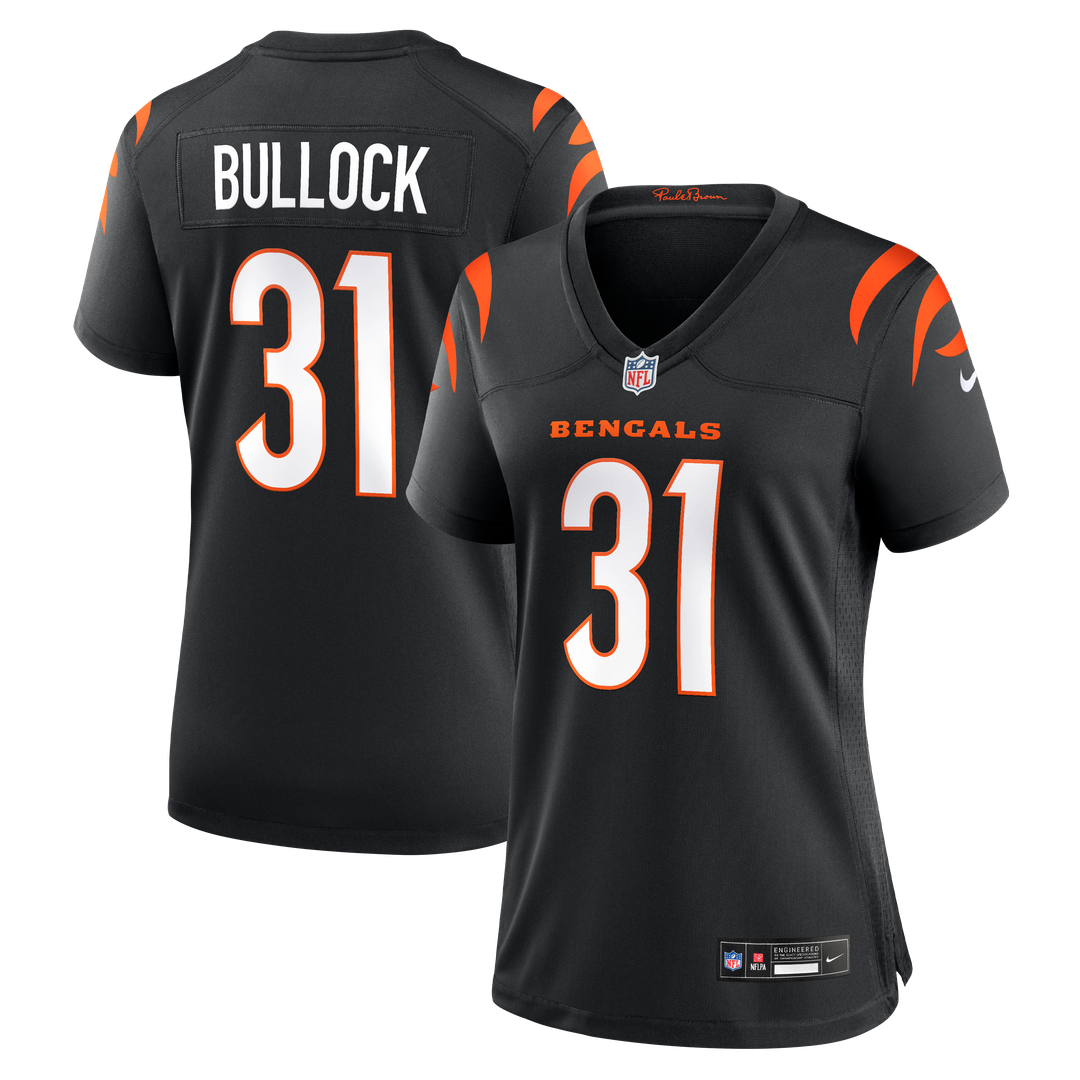 Kentrel Bullock Cincinnati Bengals Women's Team Game Jersey - Black
