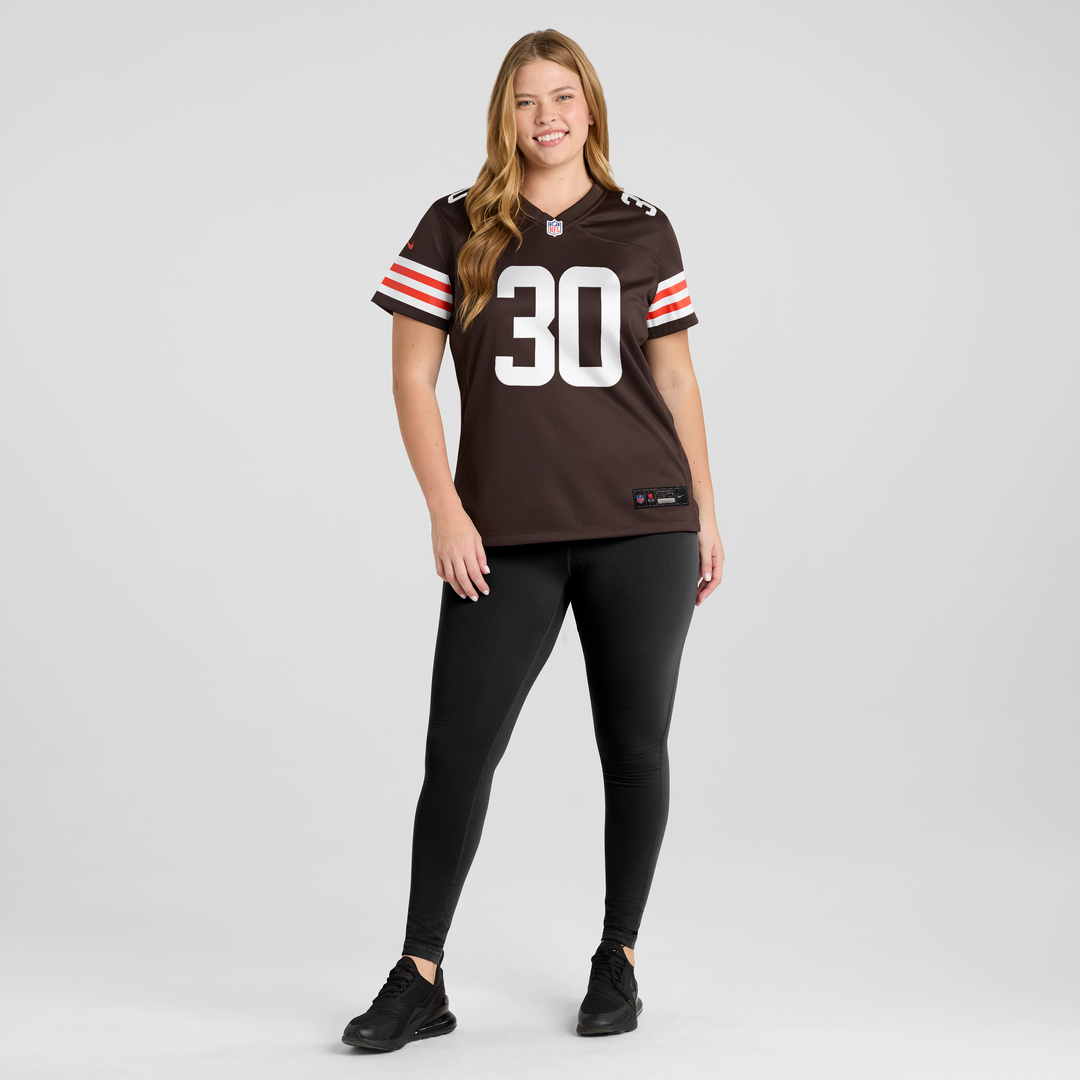 Zion Washington Cleveland Browns Women's Team Game Jersey - Brown