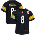 Aaron Rodgers Pittsburgh Steelers Youth Game Jersey - Black