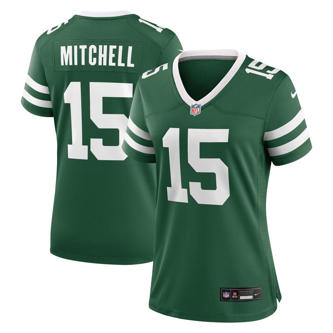 Adonai Mitchell New York Jets Women's Team Game Jersey - Legacy Green