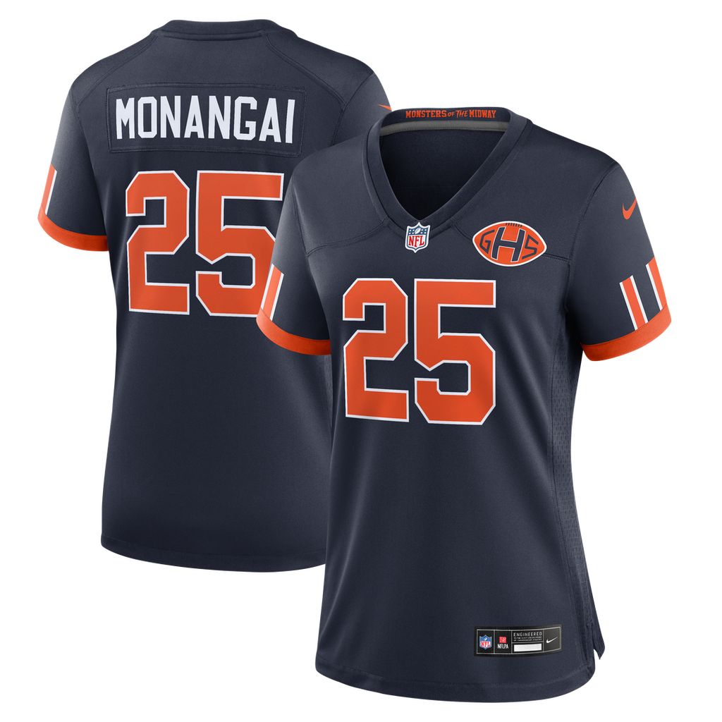Kyle Monangai Chicago Bears Women's 2026 Rivalries Collection Game Jersey - Navy