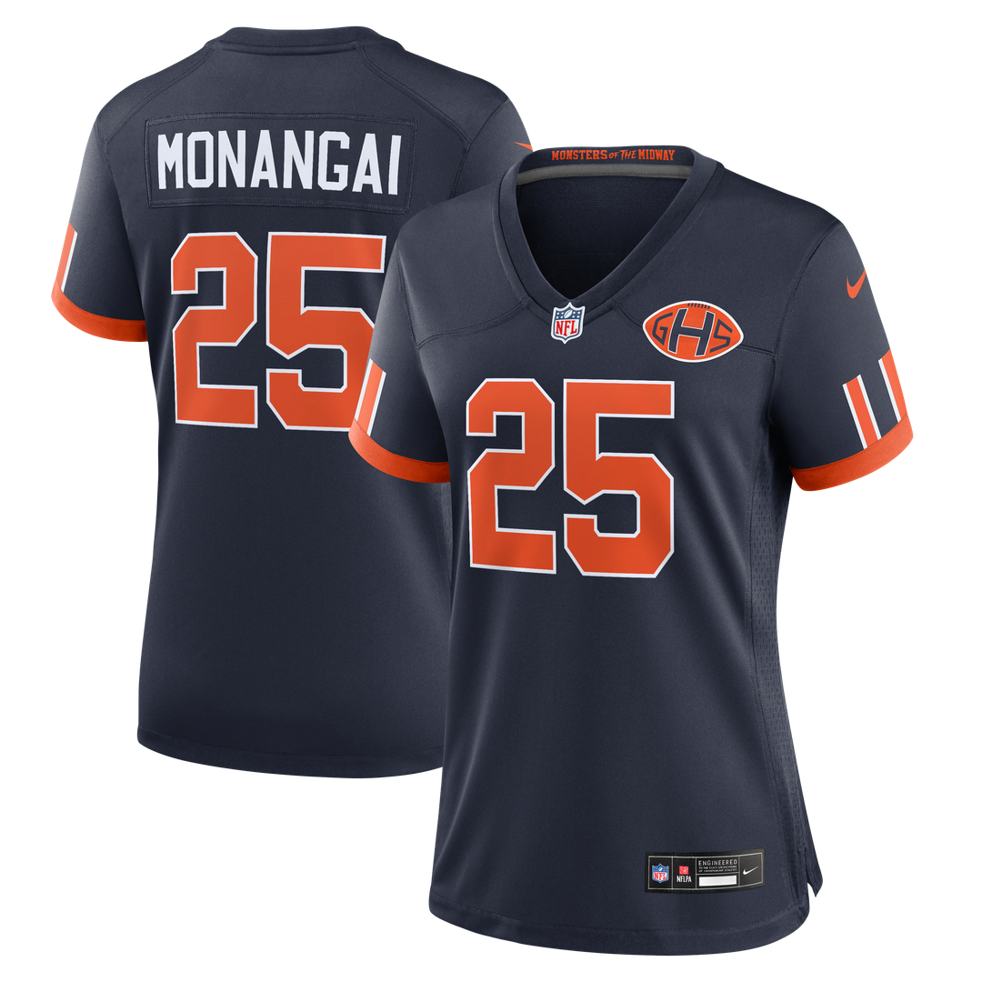 Kyle Monangai Chicago Bears Women's 2026 Rivalries Collection Game Jersey - Navy