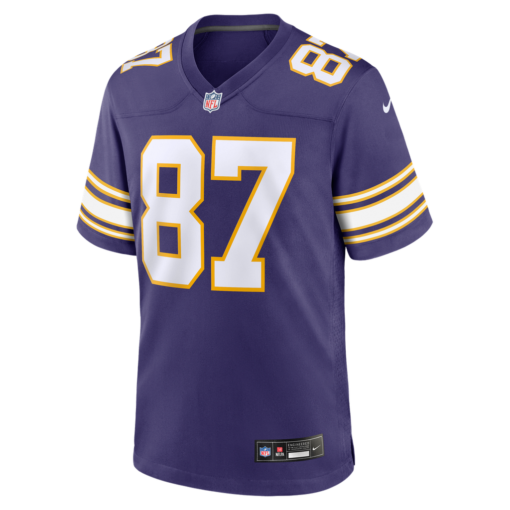 T.J. Hockenson Minnesota Vikings Classic Player Game Jersey - Purple