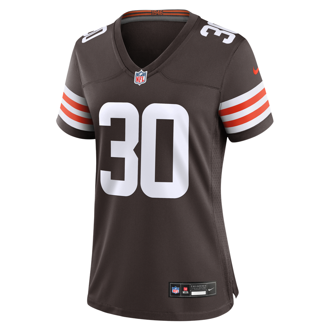Zion Washington Cleveland Browns Women's Team Game Jersey - Brown