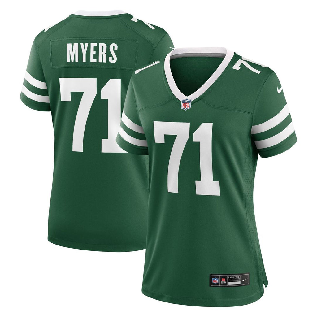 Josh Myers New York Jets Women's Game Jersey - Legacy Green