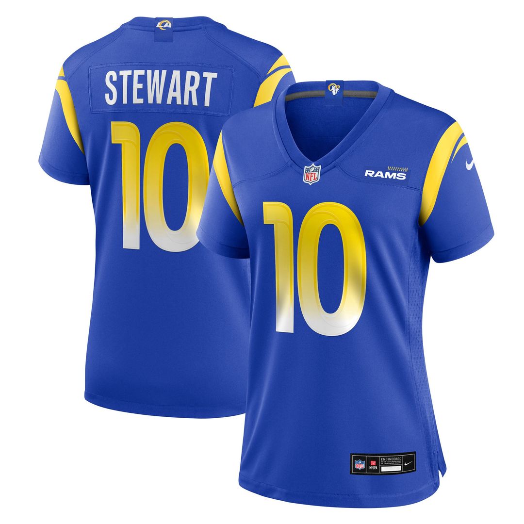 Josaiah Stewart Los Angeles Rams Women's Team Game Jersey - Royal