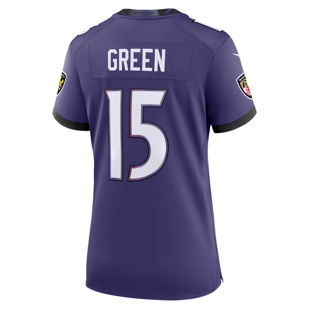 Mike Green Baltimore Ravens Women's Team Game Jersey - Purple