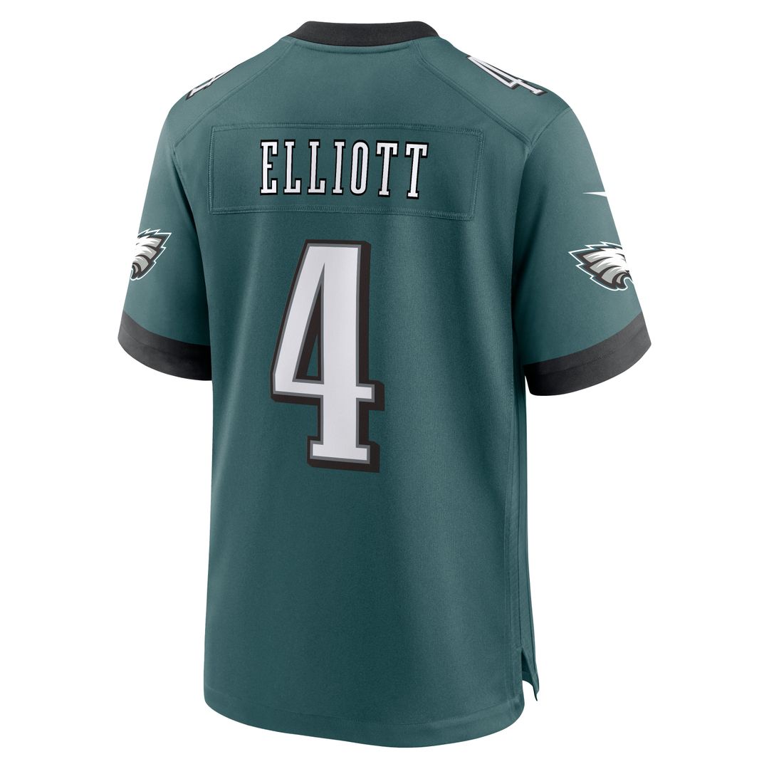 Jake Elliott Philadelphia Eagles Team Game Jersey - Midnight Green
