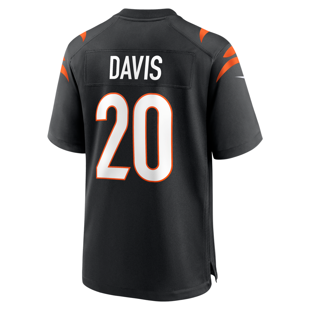 Tacario Davis Cincinnati Bengals Team Game Jersey - Black