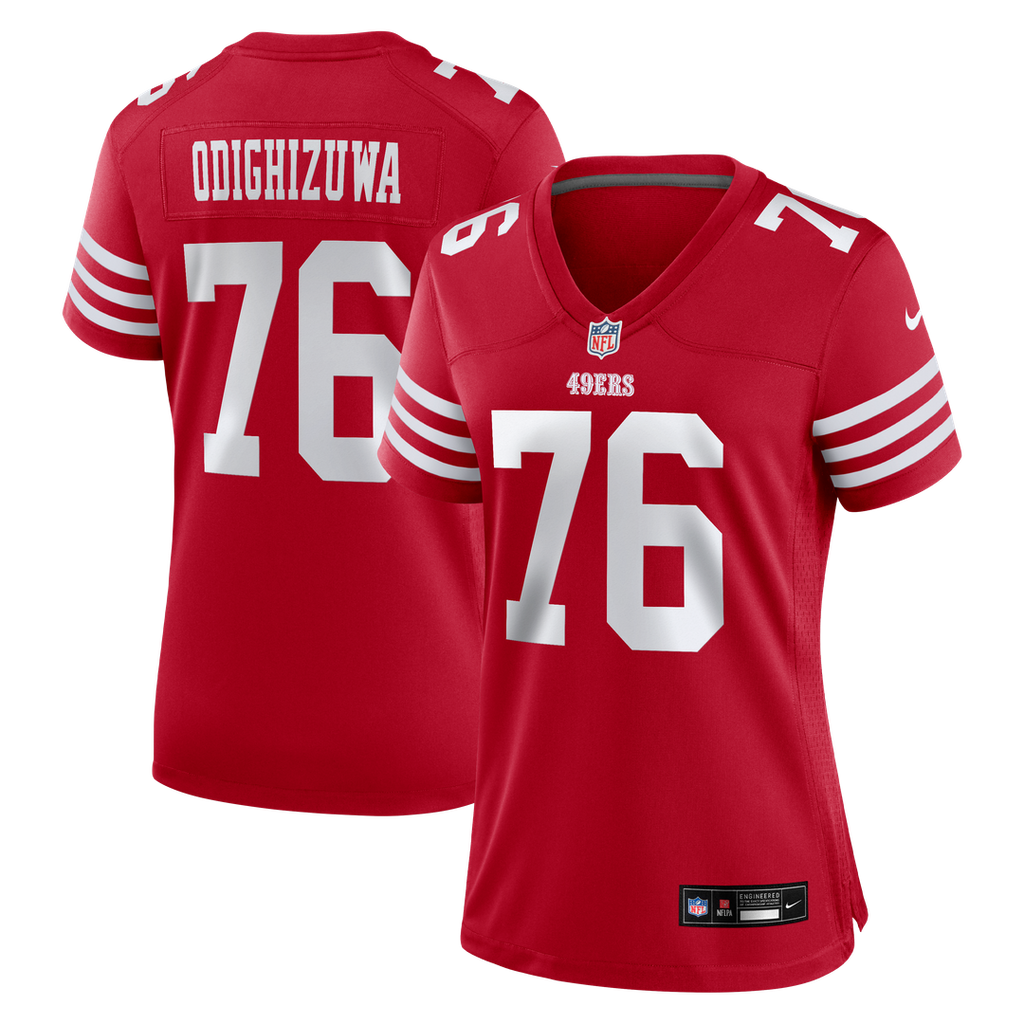 Osa Odighizuwa San Francisco 49ers Women's Team Game Jersey - Scarlet