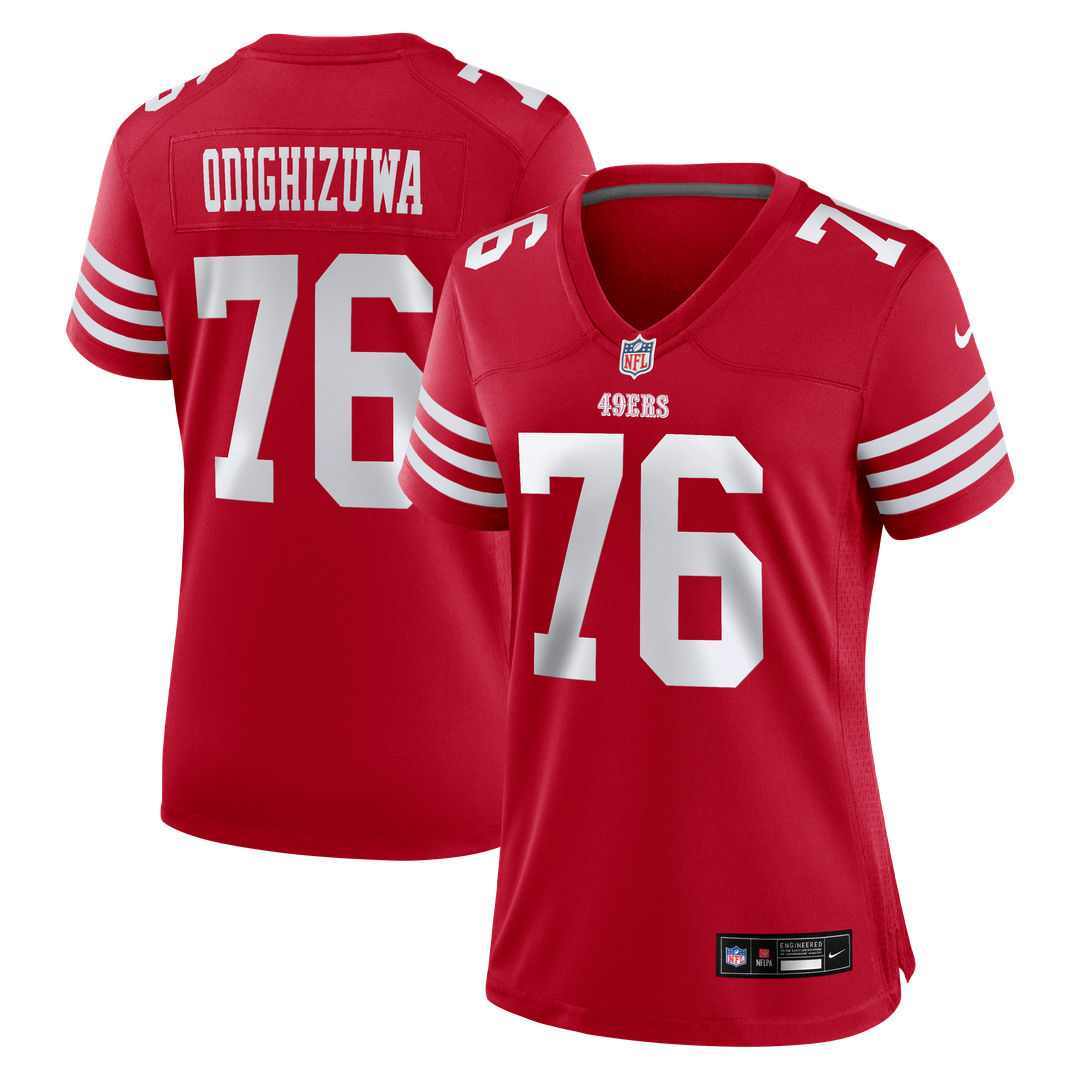 Osa Odighizuwa San Francisco 49ers Women's Team Game Jersey - Scarlet