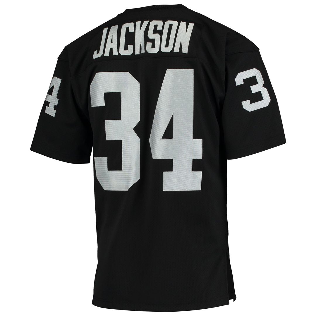 Bo Jackson Las Vegas Raiders 1990 Authentic Throwback Retired Player Jersey - Black