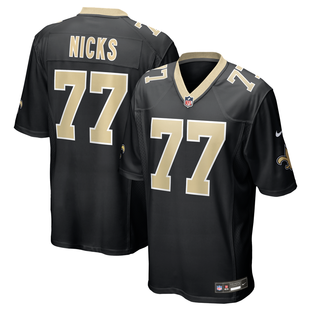Carl Nicks New Orleans Saints Game Retired Player Jersey - Black