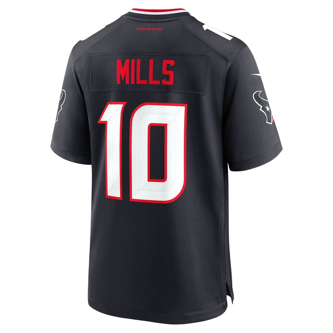 Davis Mills Houston Texans Team Game Jersey - Navy