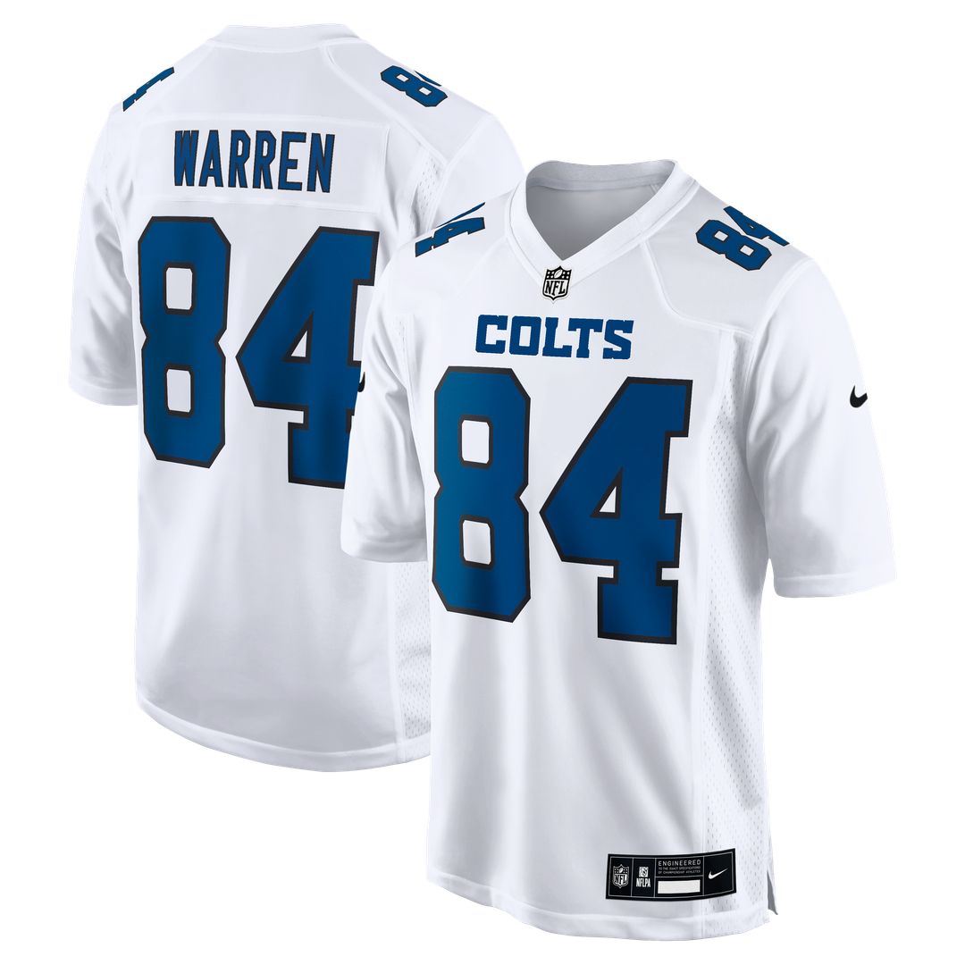 Tyler Warren Indianapolis Colts Fashion Game Jersey - Carbon Black