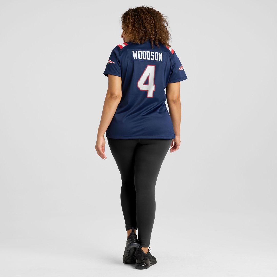 Craig Woodson New England Patriots Women's Team Game Jersey - Navy