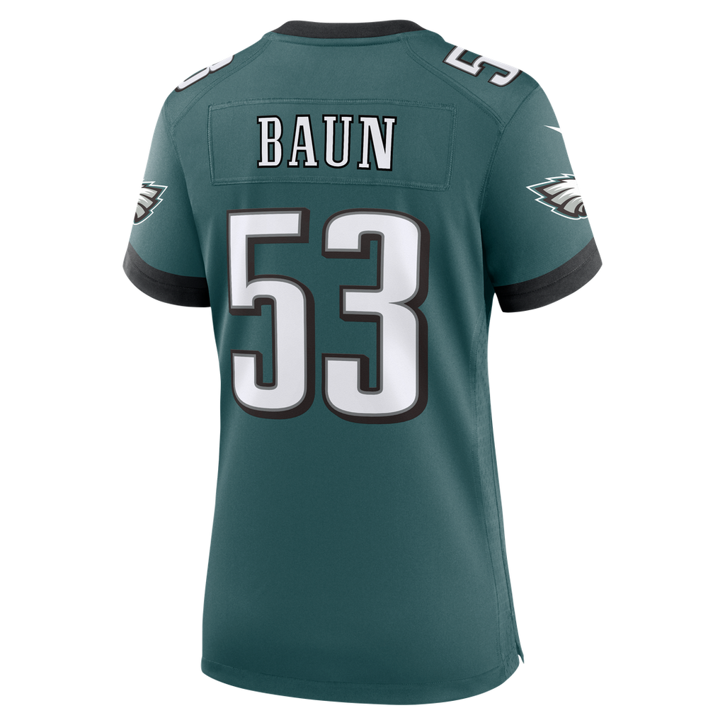 Zack Baun Philadelphia Eagles Women's Team Game Jersey - Midnight Green