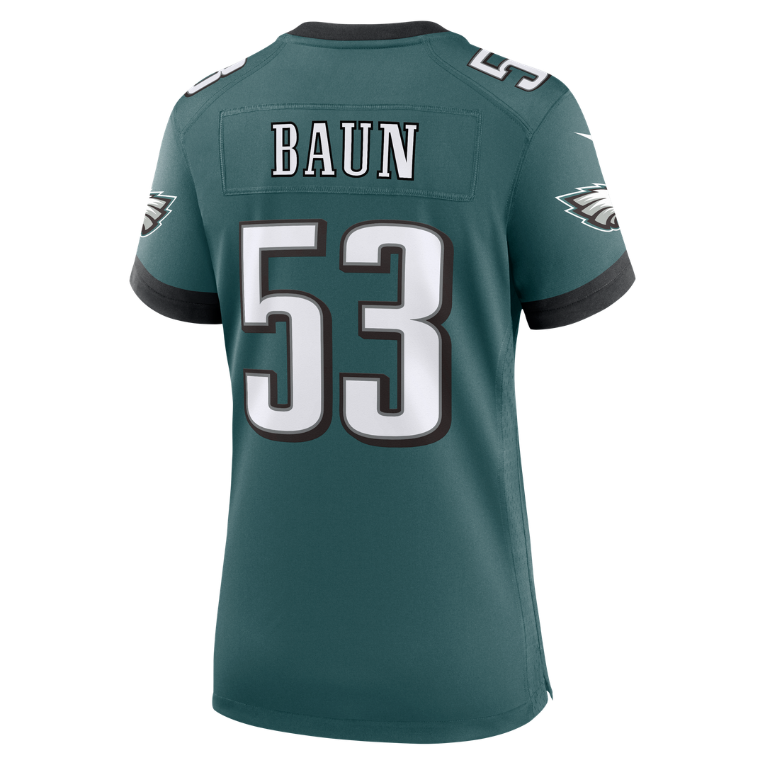 Zack Baun Philadelphia Eagles Women's Team Game Jersey - Midnight Green