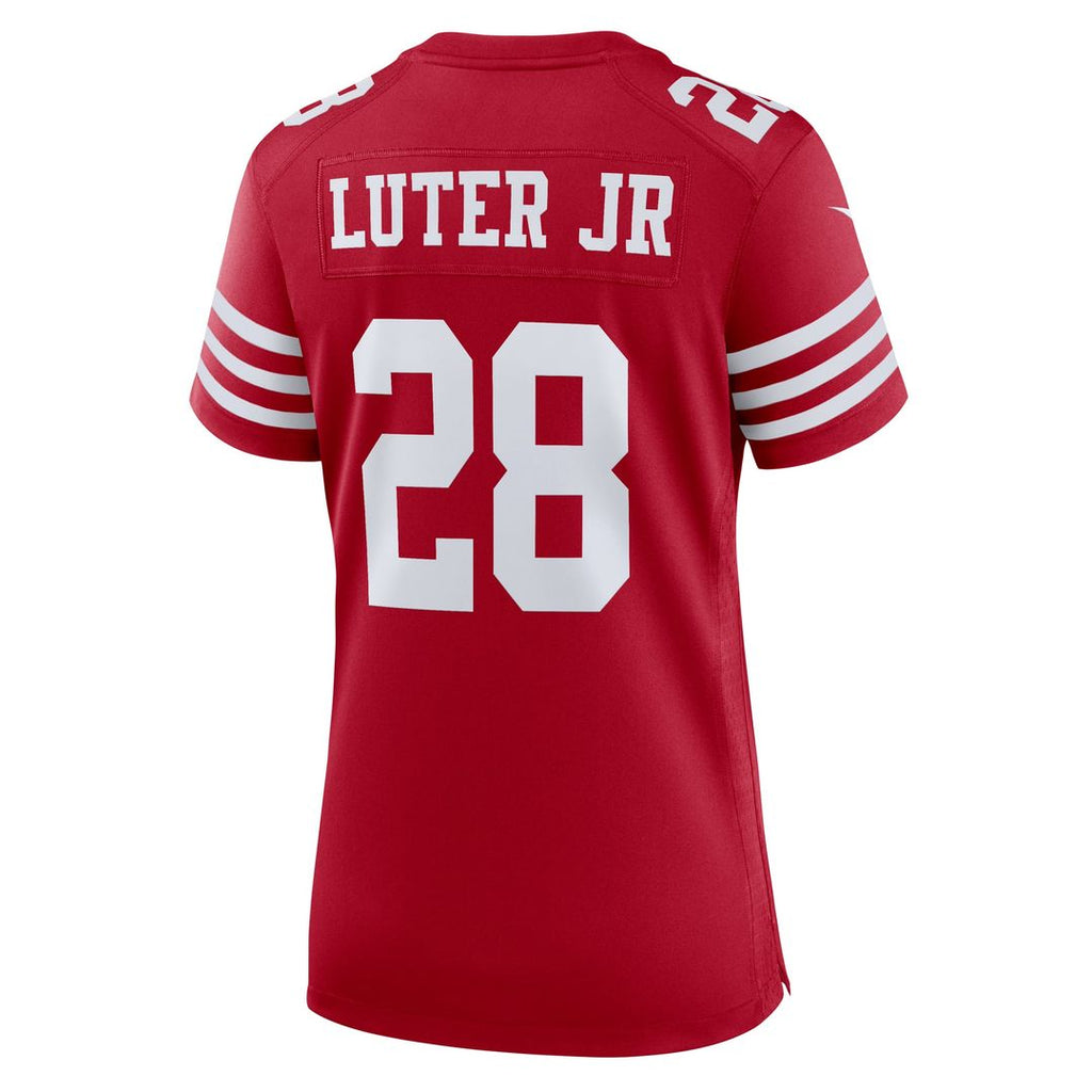 Darrell Luter Jr. San Francisco 49ers Women's Game Jersey - Scarlet
