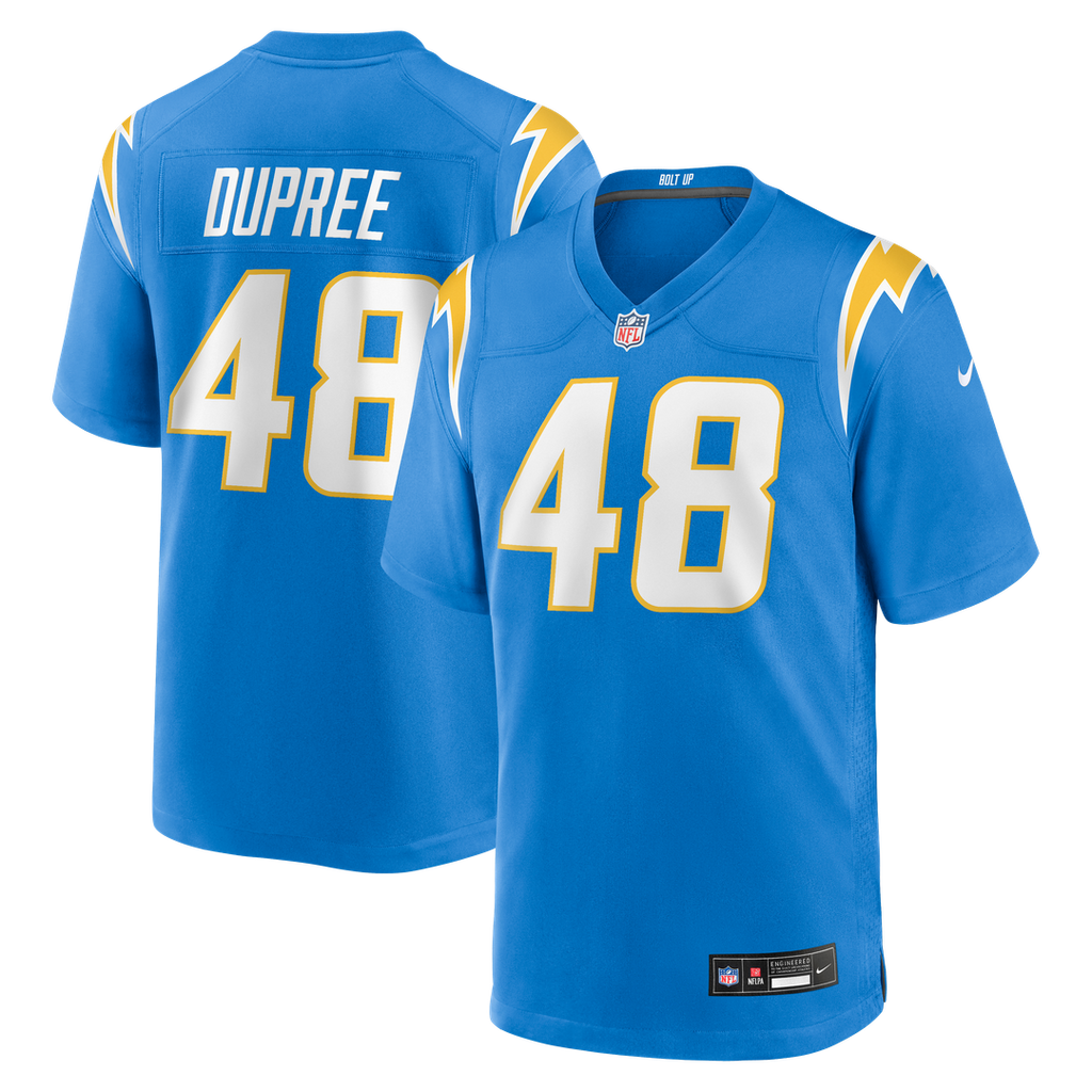 Bud Dupree Los Angeles Chargers Team Game Jersey - Powder Blue