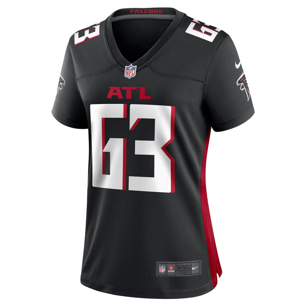 Chris Lindstrom Atlanta Falcons Women's Team Game Jersey - Black