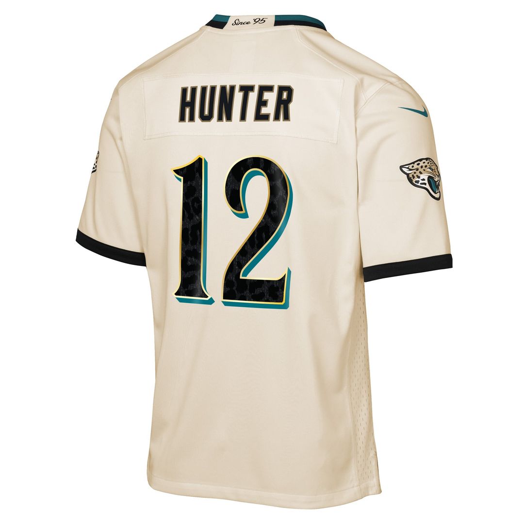 Travis Hunter Jacksonville Jaguars Youth 2026 Rivalries Collection Game Jersey - Natural