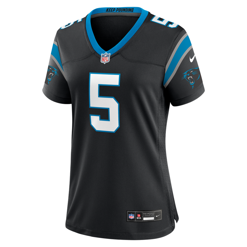 Jaelan Phillips Carolina Panthers Women's Team Game Jersey - Black